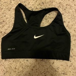 Black Nike sports bra